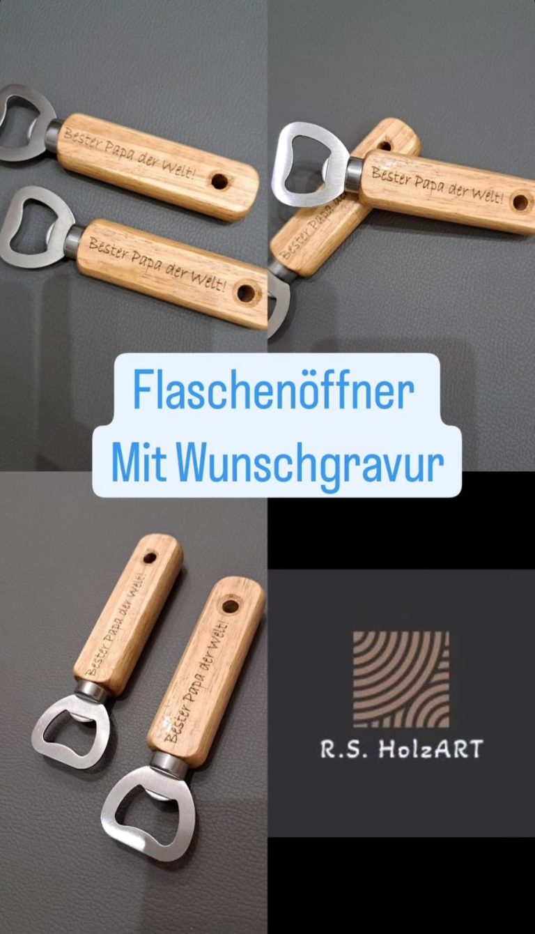 Flaschenöffner mit Gravur