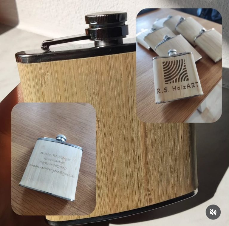 Flachmann mit Gravur